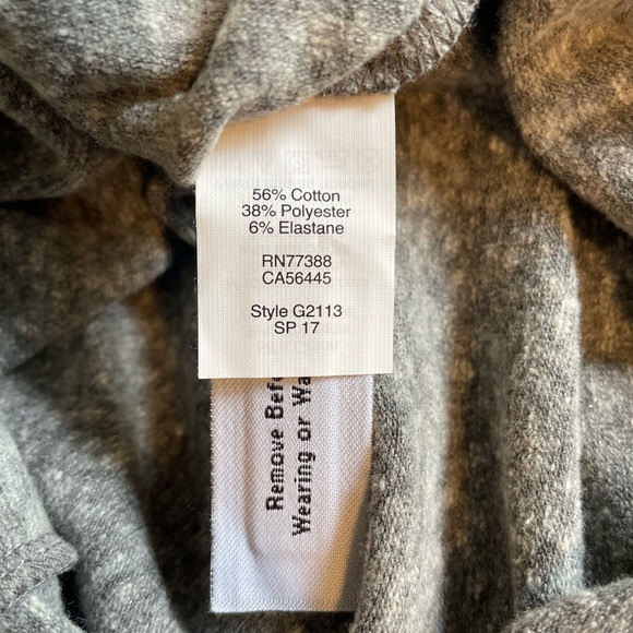 Madewell Heather Grey Sleeveless Indy Henley Bodysuit, Sz S, NWOT - Picture 6 of 7